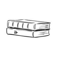 books vector sketch