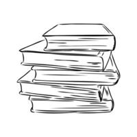 books vector sketch