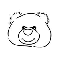 teddy bear vector sketch