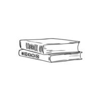 books vector sketch