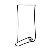 paper scroll vector sketch