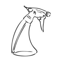 liquid sprayer vector sketch