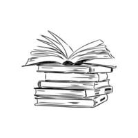 books vector sketch