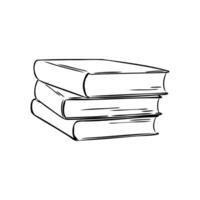 books vector sketch