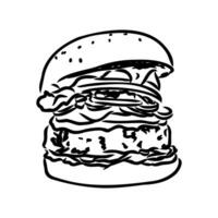 hamburger vector sketch