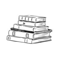 books vector sketch