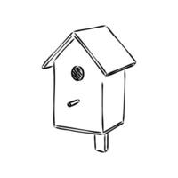 birdhouse vector sketch