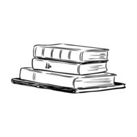 books vector sketch