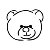 teddy bear vector sketch