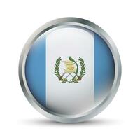 Guatemala Flag 3D Badge Illustration vector
