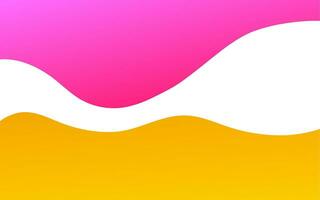 a pink and yellow background with a wave pattern vector