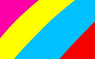 a colorful striped background with a red, yellow and blue stripe vector