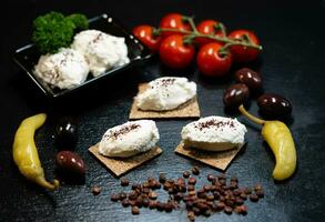 Variations of Turkish sheep cheese from Anatolia photo