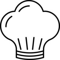 Chef Outline vector illustration icon