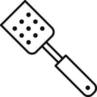spatula Outline vector illustration icon