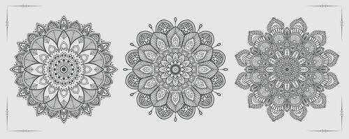 gratis vector lujo mandala modelo antecedentes y ornamental diseño para invitación, floral mándala oro mandala