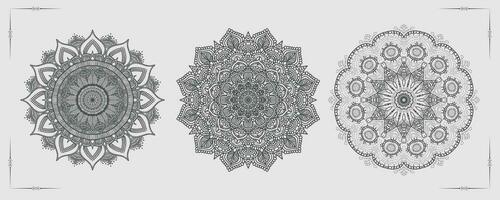 gratis vector lujo mandala modelo antecedentes y ornamental diseño para invitación, floral mándala oro mandala