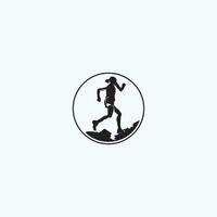 TRAIL RUN LOGO VECTOR