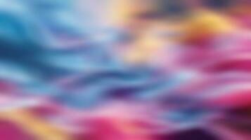 AI generated Abstract colorful background. Texture of wavy fabric. Colorful blurred background. photo