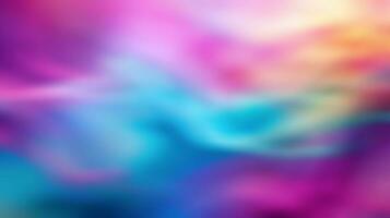 AI generated Abstract colorful background. Texture of wavy fabric. Colorful blurred background. photo