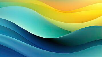 AI generated a colorful abstract background with waves photo