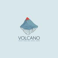 Volcano Logo vector