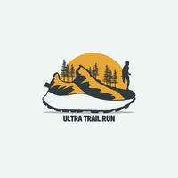 TRAIL RUN LOGO VECTOR