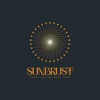 sun brust logo vecdtor vector