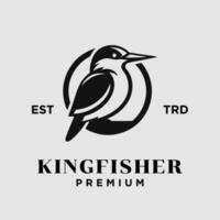 Kingfisher bird logo icon design illustration vector