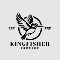 Kingfisher bird logo icon design illustration vector