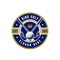 Modern professional golf template logo badge design for golf club vector