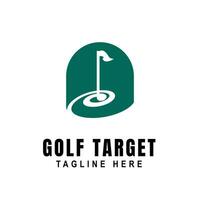 Golf Target Icon Logo Design Element vector illustration