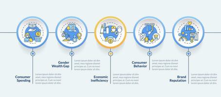 2d rosado impuesto vector infografia modelo con Delgado lineal íconos concepto, datos visualización con 5 5 pasos, proceso cronograma cuadro.