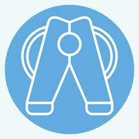 Icon Clothes Pegs. related to Laundry symbol. blue eyes style. simple design editable. simple illustration vector