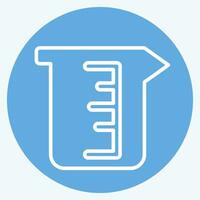 Icon Beaker. related to Laundry symbol. blue eyes style. simple design editable. simple illustration vector