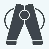 Icon Clothes Pegs. related to Laundry symbol. glyph style. simple design editable. simple illustration vector