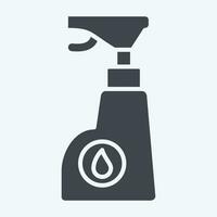 Icon Chemistry. related to Laundry symbol. glyph style. simple design editable. simple illustration vector