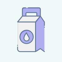 Icon Washing Powder. related to Laundry symbol. doodle style. simple design editable. simple illustration vector