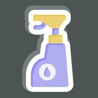 Sticker Chemistry. related to Laundry symbol. simple design editable. simple illustration vector