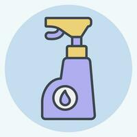 Icon Chemistry. related to Laundry symbol. color mate style. simple design editable. simple illustration vector