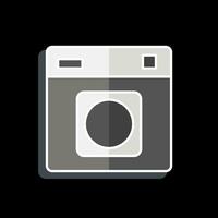 Icon Tumble Dryer. related to Laundry symbol. glossy style. simple design editable. simple illustration vector