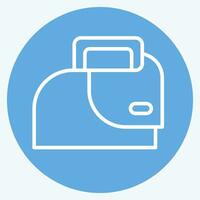 Icon Iron. related to Laundry symbol. blue eyes style. simple design editable. simple illustration vector