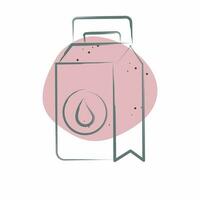 Icon Washing Powder. related to Laundry symbol. Color Spot Style. simple design editable. simple illustration vector