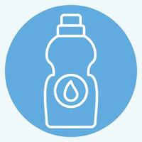 Icon Bleach. related to Laundry symbol. blue eyes style. simple design editable. simple illustration vector