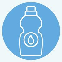 Icon Bleach. related to Laundry symbol. blue eyes style. simple design editable. simple illustration vector