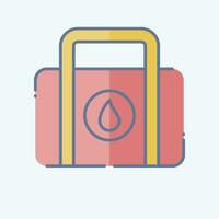 Icon Clothes Bag. related to Laundry symbol. doodle style. simple design editable. simple illustration vector