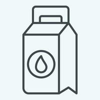 Icon Washing Powder. related to Laundry symbol. line style. simple design editable. simple illustration vector