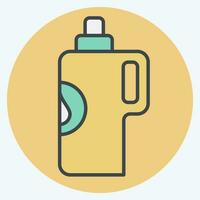 Icon Detergent. related to Laundry symbol. color mate style. simple design editable. simple illustration vector