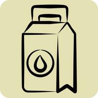 Icon Washing Powder. related to Laundry symbol. hand drawn style. simple design editable. simple illustration vector