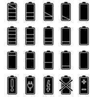 Battery charge icon vector. indicator battery illustration symbol. accumulator logo. vector